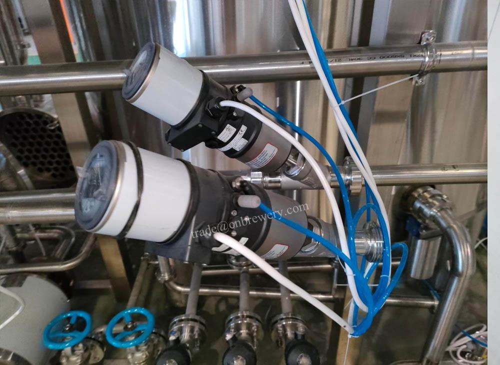 Brewing water blending station on beer brewery equipmen